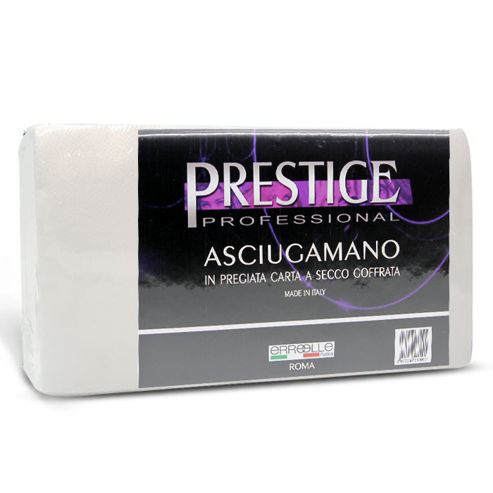 Linea professionale :: Capelli :: Articoli Monouso :: Asciugamani e Veline  :: Prestige Professional - Asciugamano 35x67 in pregiata carta a secco  goffrata da 60 Pz.