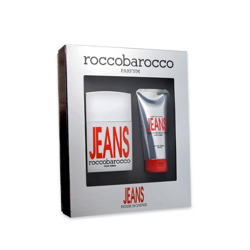  Cofanetto ROCCOBAROCCO Jeans Eau de Toilette 75ml + Dopobarba 100ml, fig. 1 