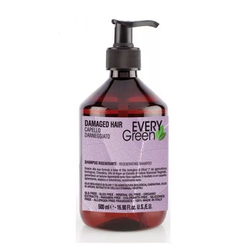  Dikson Everygreen Shampoo Damaged Hair Capello Danneggiato e Rigenerato 500 ml, fig. 1 